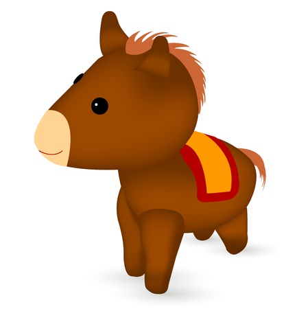 Horse horse zodiac New Year s cardのイラスト素材