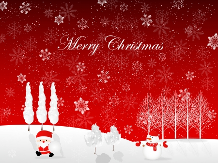Christmas snow backgroundのイラスト素材