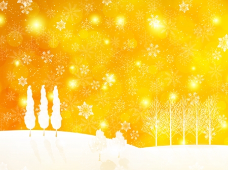 Christmas snow backgroundのイラスト素材