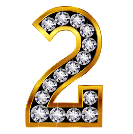 Digit number emblemのイラスト素材