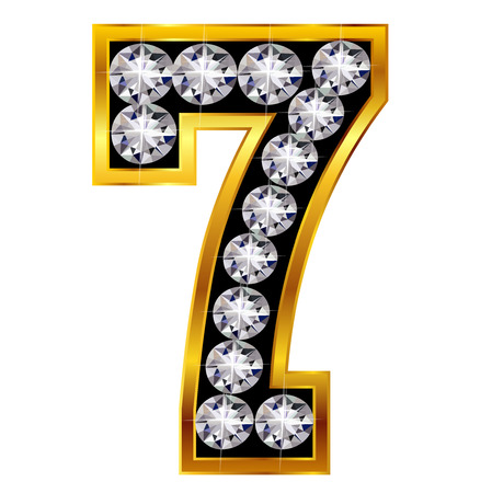 Digit number emblemのイラスト素材