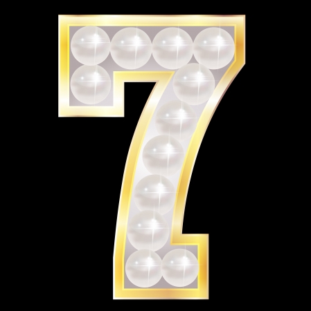 7 digit numberのイラスト素材