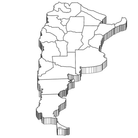 Argentina Argentina Mapのイラスト素材