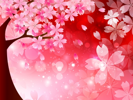 Cherry backgroundのイラスト素材