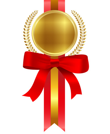  Medal ribbon frameのイラスト素材
