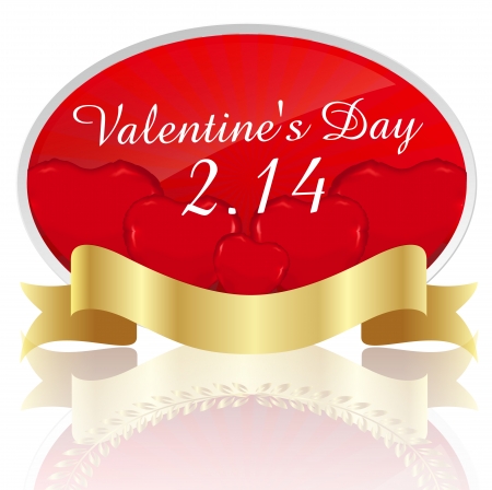  Valentine medal frameのイラスト素材
