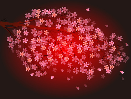 Cherry backgroundのイラスト素材