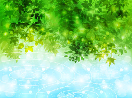 Plant leaf backgroundのイラスト素材