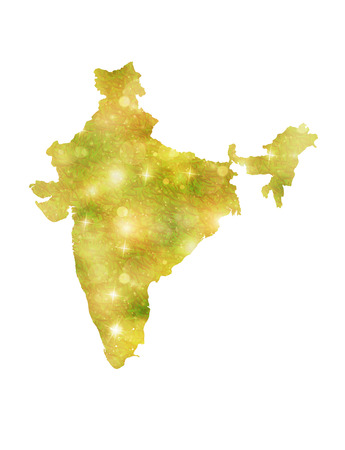 Country map Indiaのイラスト素材