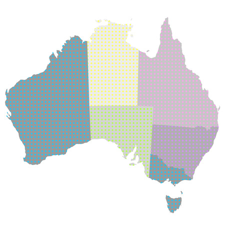 Australia map Countryのイラスト素材