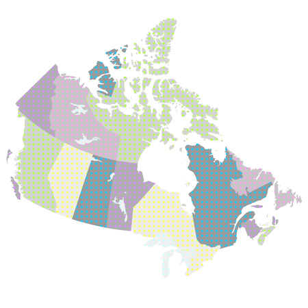 Canada map Countryのイラスト素材