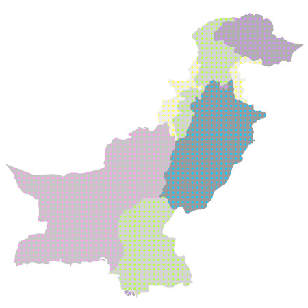 Pakistan map Countryのイラスト素材
