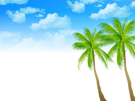  Background palm treeのイラスト素材