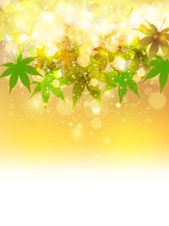 Fresh green sky landscapeのイラスト素材