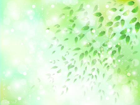 Leaf sky landscapeのイラスト素材