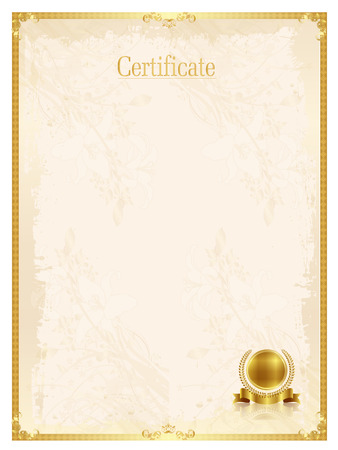 Frame used paper deedのイラスト素材