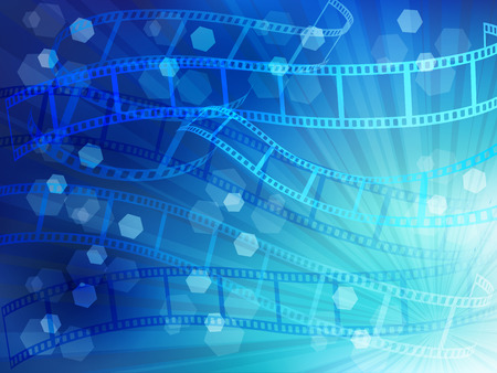  Film negatives landscapeのイラスト素材