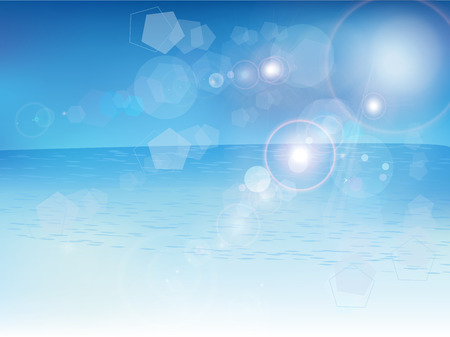 Sea sky landscapeのイラスト素材