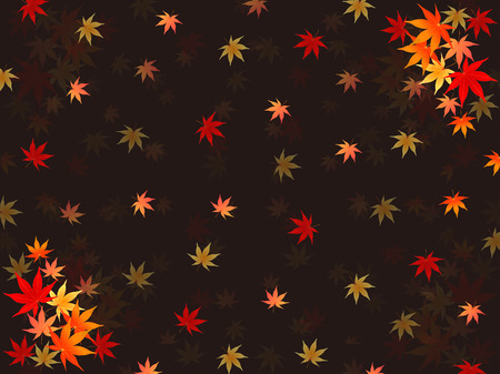  Maple autumn leaves backgroundのイラスト素材