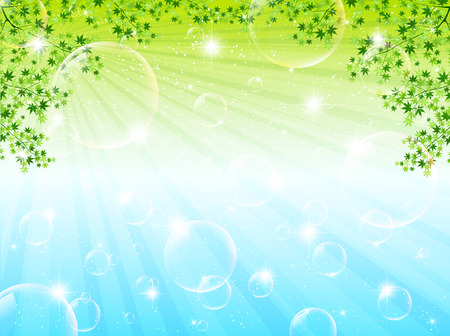 Maple leaf sceneryのイラスト素材