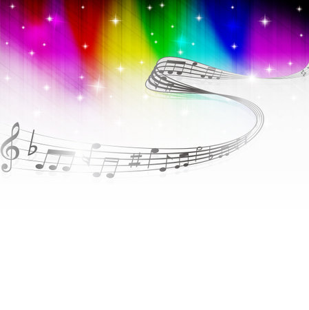 Music note backgroundのイラスト素材