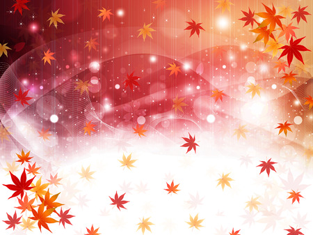  Maple autumn leaves backgroundのイラスト素材