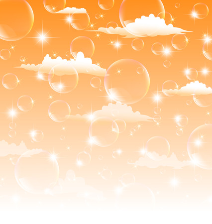 Sky clouds landscapeのイラスト素材