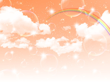 Autumn sky backgroundのイラスト素材