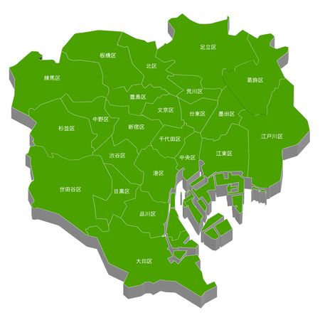 Tokyo map city のイラスト素材