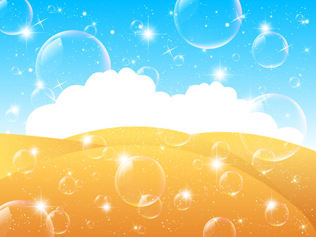 Autumn sky landscapeのイラスト素材