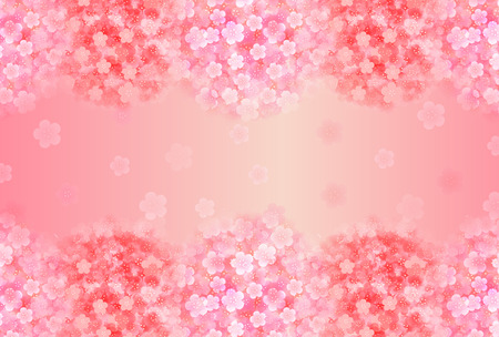  Plum flower greeting cards backgroundのイラスト素材