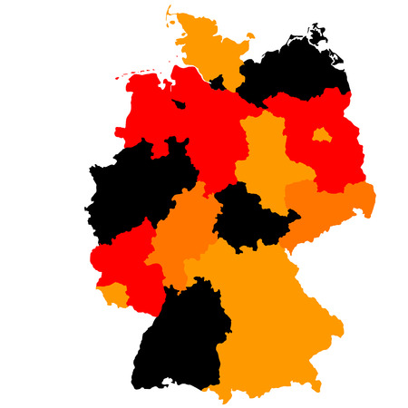 Germany map countriesのイラスト素材