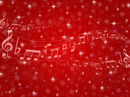 Music snow backgroundのイラスト素材