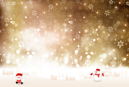 Snow Christmas backgroundのイラスト素材