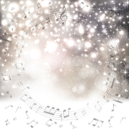 Music snow backgroundのイラスト素材