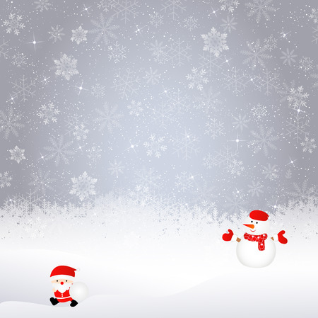 Snow Christmas backgroundのイラスト素材