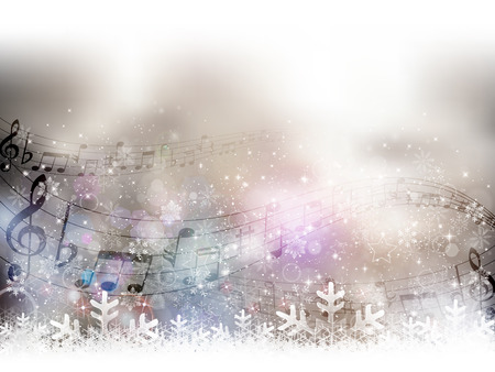 Note snow backgroundのイラスト素材