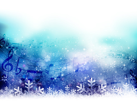 Note snow backgroundのイラスト素材