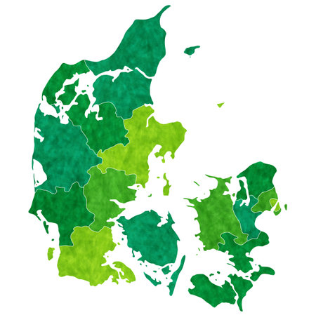 Denmark country mapのイラスト素材