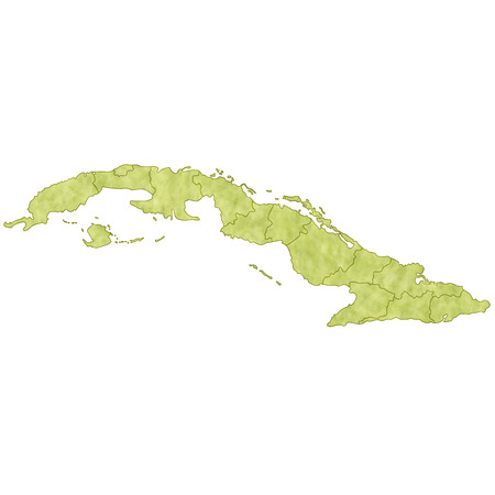 Cuba map countriesのイラスト素材