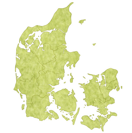 Denmark map countriesのイラスト素材