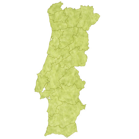 Portugal map countriesのイラスト素材