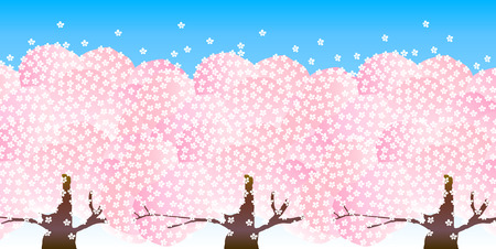Cherry blossom backgroundのイラスト素材