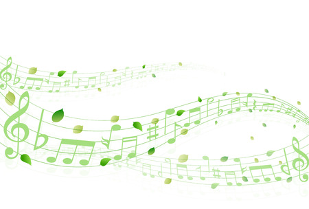 Leaf note backgroundのイラスト素材