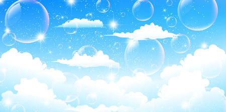 Sky clouds backgroundのイラスト素材