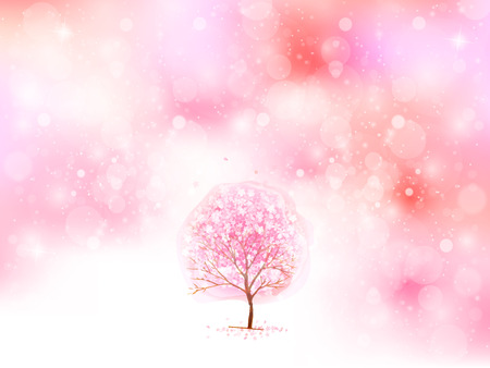Cherry blossom backgroundのイラスト素材