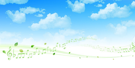 Leaf note backgroundのイラスト素材