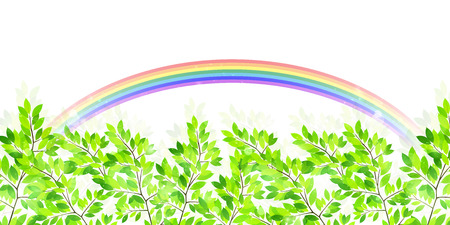 Leaf fresh green backgroundのイラスト素材