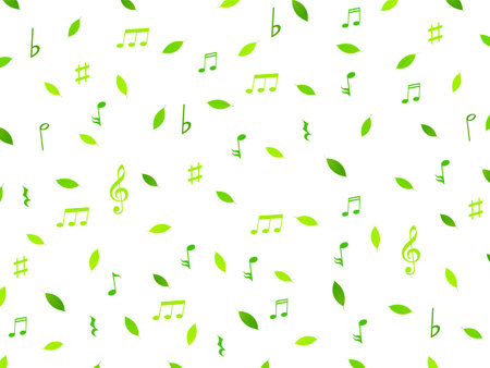 Leaf note backgroundのイラスト素材