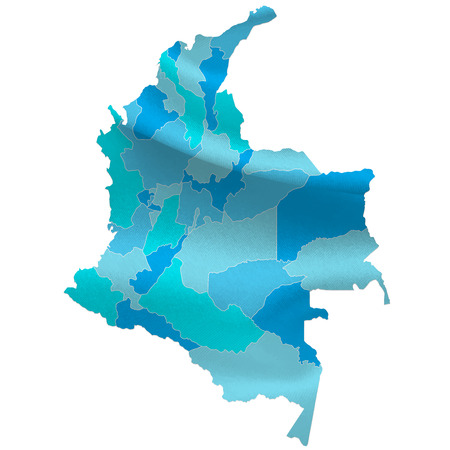 Colombia map countriesのイラスト素材